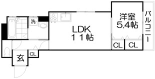 クリエオーレ大久保町の物件間取画像